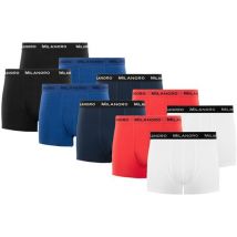 Milanoro - 10er-Set modische Boxershorts aus Baumwolle - Classic - L