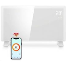 Gologi Electric Heater - Elektrische Heizung - Konvektorheizung mit Thermostat - Funktioniert über App und Touch-Steuerung - Bis zu 25m2 - 2000W Heizung - Weiß