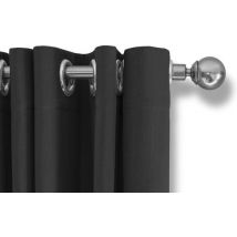 LIFA LIVING Vorhang - Grau - Verdunkelung & Schalldämmung - Vorhänge mit Haken - 100% Polyester - 300 x 250 cm - 1 Stück