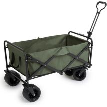 909 Bollerwagen für den Außenbereich - faltbar - maximale Tragfähigkeit 80 KG - 100x57x99cm - Grün