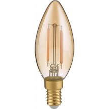 Trio leuchten - LED-Lampe - Glühfaden - E14-Fassung - 2W - Warmweiß - 2700K - Bernstein - Glas
