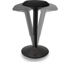 Bckz Wackelhocker Schwarz | Höhe 40-60cm | Balance Hocker | Schwarz