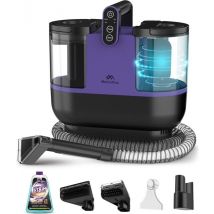 Motionflow 4-in-1 Teppichreiniger - 1800 ml Wassertank - Heizfunktion - Selbstreinigend - 40 x 28 x 38 cm - Lila