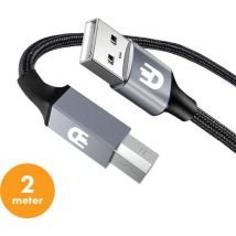 Drivv. Premium-Druckerkabel USB 2.0 auf USB B Kabel - Druckerkabel 2 Meter