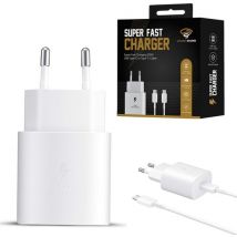 USB C Schnell-Ladegerät - USB C Ladegerät - Schnell-Ladegerät 25W - Superschnell-Laden für Samsung - Inklusive Ladekabel - Ladegerät Samsung Original - Ladegerät Iphone 15,16 - Schnell-Ladegerät geeignet für Samsung
