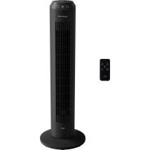 JAP Vancouver Turmventilator - Fernbedienung und Timer - Oszillierender Säulenventilator - Mattschwarz
