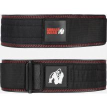 Gorilla Wear Halterung Gürtel - 4 Zoll Premium Leder Heben Gürtel - schwarz - L/XL