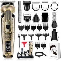 9-in-1 Bartschneider Herren - Sansbeauté® Trimmer für Bart und Körper - Inkl. 9 Aufsätze - Bodygroomer Herren - Body Trimmer Herren - Haartrimmer - Clippers - 0.5-15MM - Nase und Ohren - Trimmer - Bartmaschine - Multigroomer
