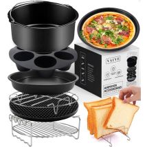 VAIVE Heißluftfritteuse Zubehör Set - Passend für alle Airfryer XL und XXL - ⌀ 20 cm