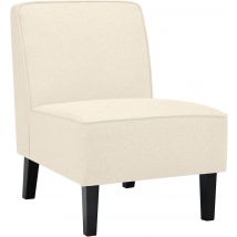 Gepolsterter Sessel, Esszimmerstuhl mit Rückenlehne und Holzbeinen, 73x61x80 cm