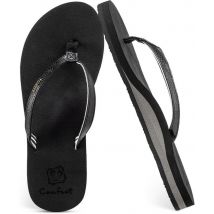 Comfeet Pantoffeln Damen - Sandalen - Schwarz - Größe 40