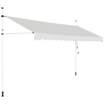 coast Retractable Sunshade 300x125 cm - Beige, Höhe 200-300 cm, Wasserdicht & UV-beständig
