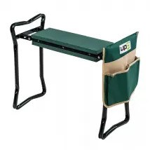 UPP Kniestuhl – Faltbar – Mit Werkzeugtasche – Bis 150 kg – 60 x 27 x 47 cm – Grün