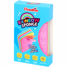 CleanRite Regenbogenschwamm – Multifunktionaler Reinigungsschwamm | Weich wie Nass, Fest wie Trocken | Kratzfrei, Saugfähig & Langlebig