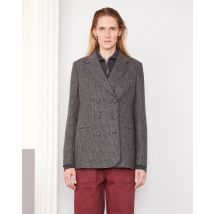 Inda-Jacke – Größe 34 – Farbe Dunkelgrau/Hellgrau – Officine Générale