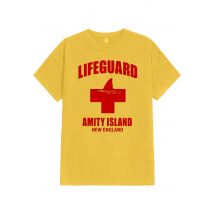 Jaws - Amity Island Lifeguard Yellow - T-Shirt - jaune - S - 100% Coton,Jersey