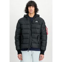 Alpha Industries - Hooded Puffer Alpha FD Black - Veste - noir - L - 100% Polyester,Synthétiques