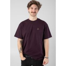 Iriedaily - Zwille Aubergine - T-Shirt - violet - M - 100% coton biologique,Jersey