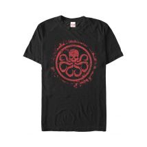 Marvel Comics - Hydra Splatter Icon - T-Shirt - noir - S - 100% Coton,Jersey