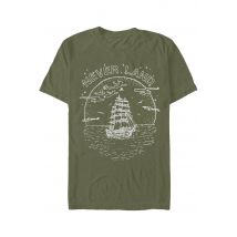 Peter Pan - Neverland Military Green - T-Shirt - vert - S - 100% Coton,Jersey