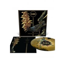 16 - Dream Squasher Ltd. Metallic Gold w/ Black/Aqua Blue/Neon Violet/Neon Magenta - Splattered Vinyl