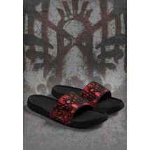 Sleep Token - Black Heart - Sandals - noir - EU 37 - Synthetic/Synthetic/Caoutchouc