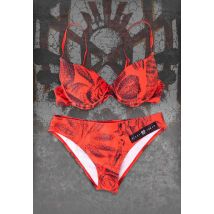 Sleep Token - Black Heart - Bikini - rouge - S - 80 % polyester, 20 % élasthanne,Synthétiques