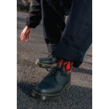 Dr. Martens - Vegan 1461 Black Felix Rub Off - Chaussures - noir - EU 40 - Synthetic/Synthetic/Caoutchouc