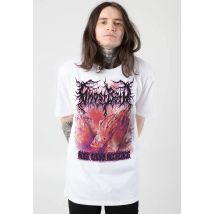Ghost Bath - Rose Thorn Neclace Cover White - T-Shirt - blanc - M - 100% Coton