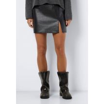 Noisy May - Eileen Clara Penny Slit Black - Robe - noir - L - 100% Polyester,Faux cuir