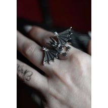 Lively Ghosts - Gothic Guardian Silver - Bague - gid://shopify/Metaobject/123897774317 - Size 10 - Acier inoxydable