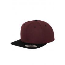 Flexfit - Classic 2 Tone Maroon/Black - Casquette - bordeaux - Onesize - 80% polyacrylique, 20% laine,Laine