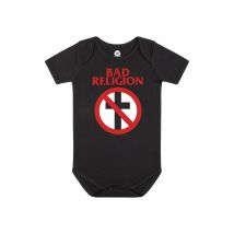 Bad Religion - Cross Buster Babygrow Black/Red - Bodysuit - noir - 68/74 - 100% coton biologique