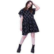 Vixxsin - Barbed Wire Black/Grey - Robe - noir - L - 95% coton, 5% élasthanne,Coton