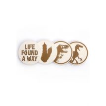 Jurassic Park - Life Found A Way - Sous-verre - beige - Onesize - Liège,Céramique