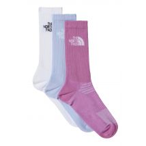 The North Face - Sport Cush Crew Sock Pack Of 3 TNF White/Purple Mint/V - Chaussettes - multicolore - L - 81% coton, 15% polyamide, 4% élasthanne