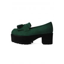 T.U.K. - Tassel Loafer Cedar Green Suede - Talons Aiguilles - vert - EU 37 - Synthetic/Textile/Caoutchouc,Velours
