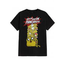 Adventure Time - Makin' Bacon Pancakes - T-Shirt - noir - L - 100% Coton,Jersey