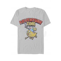 Adventure Time - Washed Heather Grey - T-Shirt - gris - XXL - 90 % coton, 10 % polyester,Jersey
