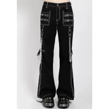 Tripp NYC - Night Girl Black/White - Pantalons - noir - W29 - 100% Coton,Coton