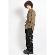 Tripp NYC - Mighty Metal Black/White - Pantalons - noir - L - 100% Coton,Coton