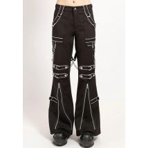 Tripp NYC - Ladies Band Black/White - Pantalons - noir - W28 - Métal,100% Coton,Coton