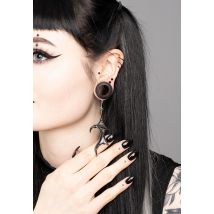 Alchemy England - Wings Of Midnight Silver - Boucles d'oreilles - gris - Onesize - Étain,Alliage métallique