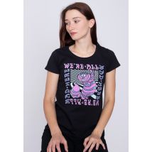 Alice In Wonderland - Mad Here - Girly - noir - L - 100% Coton,Jersey