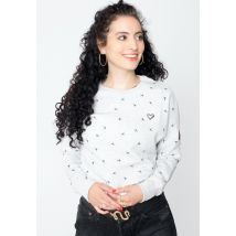Alife And Kickin - Darla Cloudy - Pull - blanc - L - 50% coton, 50% polyester,Transpirer