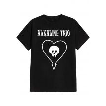 Alkaline Trio - Classic Heartskull - T-Shirt - noir - M - 100% Coton,Jersey