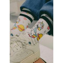 American Socks - Twinkle Mid High - Chaussettes - blanc - L/XL - 67 % CoolMax (R), 17 % polyamide, 10 % coton, 6 % élasthanne
