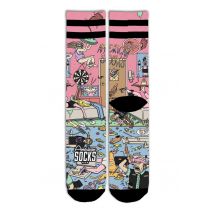 American Socks - American Pie Mid High - Chaussettes - multicolore - L/XL - 67 % CoolMax (R), 17 % polyamide, 10 % coton, 6 % élasthanne