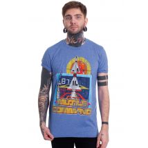 Atari - Missile Command - T-Shirt - bleu - S - 65 % polyester, 35 % coton,Jersey