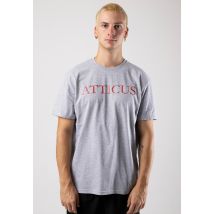 Atticus - Atticus Logo Heather Grey - T-Shirt - gris - L - 90 % coton, 10 % polyester,Jersey